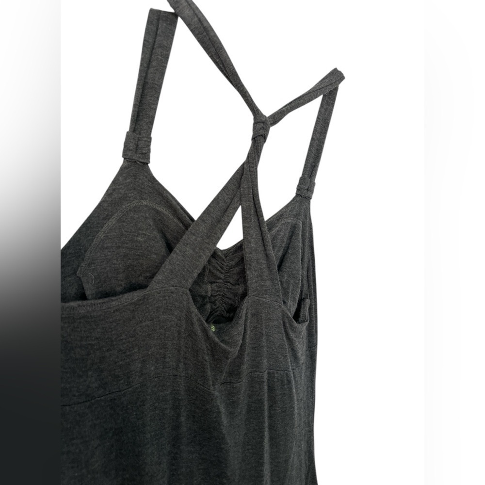 Dakini Gray Stretch Knit Athleisure Tank Dress NWOT - Picture 3 of 6